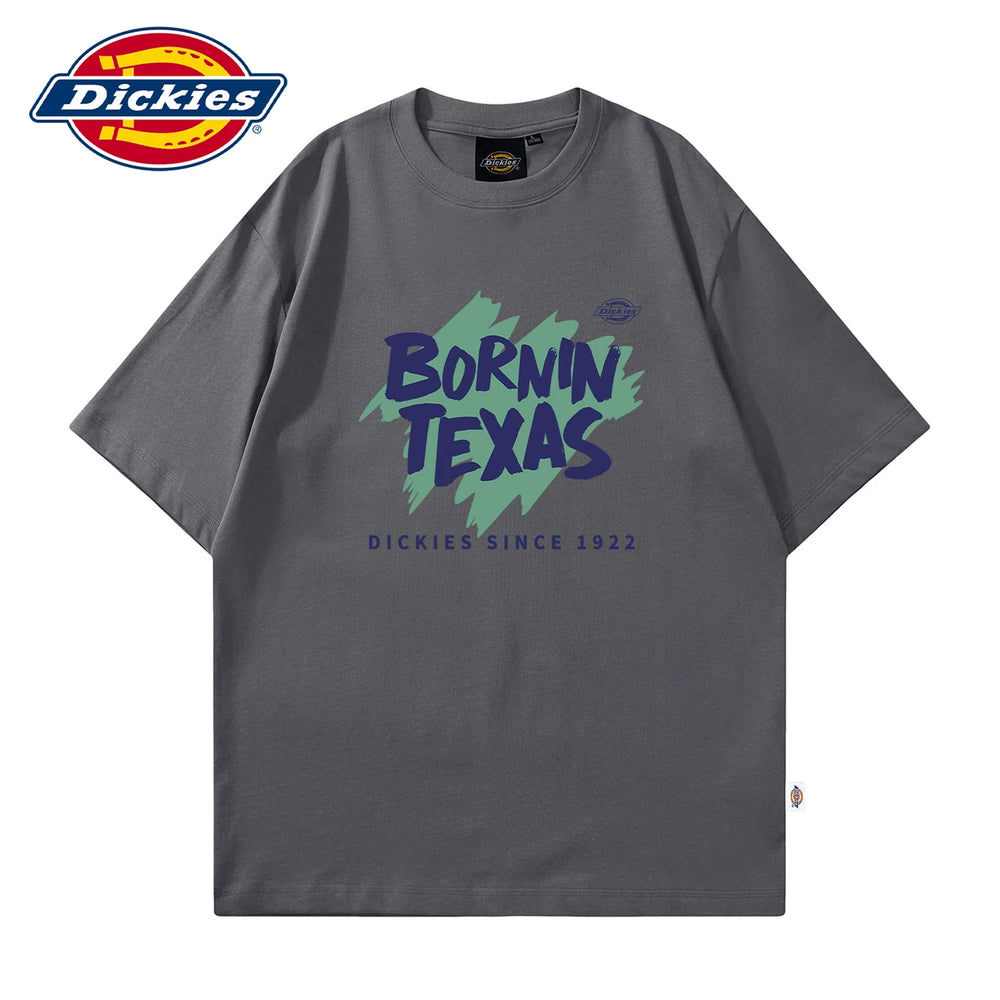 Dickies Cool American New Printed Short Sleeve Summer Men's Soft Thin Half Sleeve T-shirt Loose T-shirt Y
