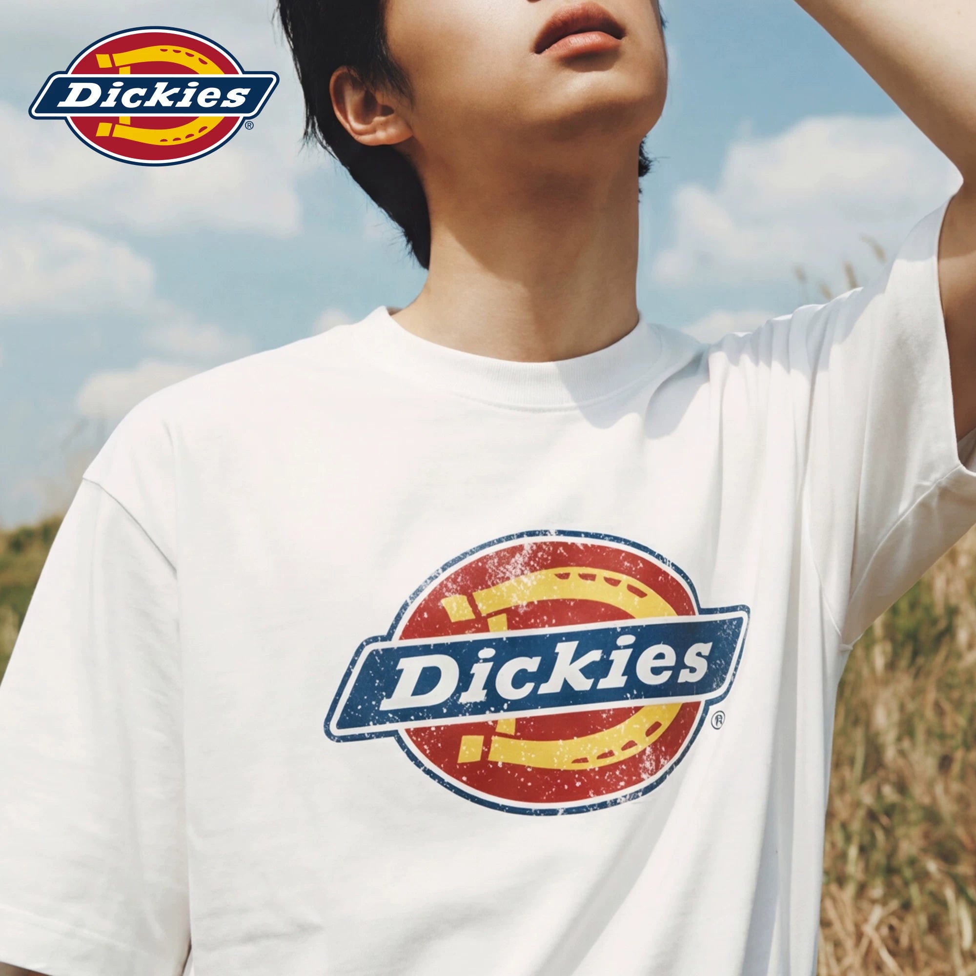Dickies Emperor Cool Suitable Short Sleeve Men's New Trendy Brand American Fashion Pure Cotton T-shirt Printed Simple Casual Half Sleeve M