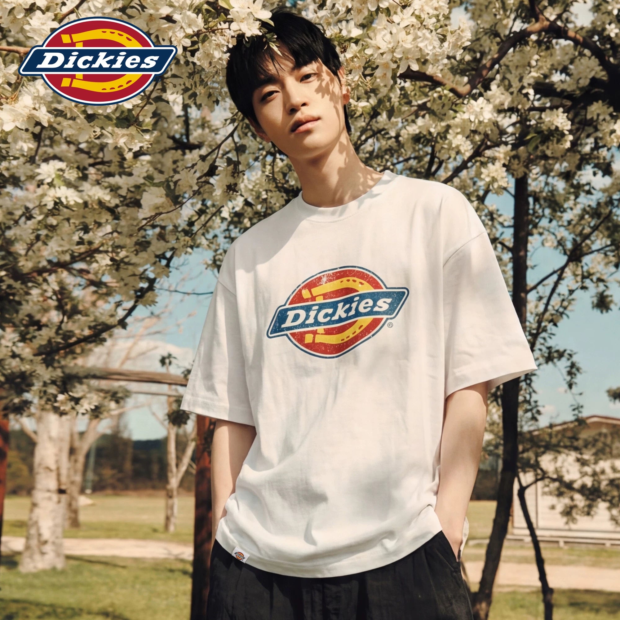 Dickies Emperor Cool Suitable Short Sleeve Men's New Trendy Brand American Fashion Pure Cotton T-shirt Printed Simple Casual Half Sleeve M