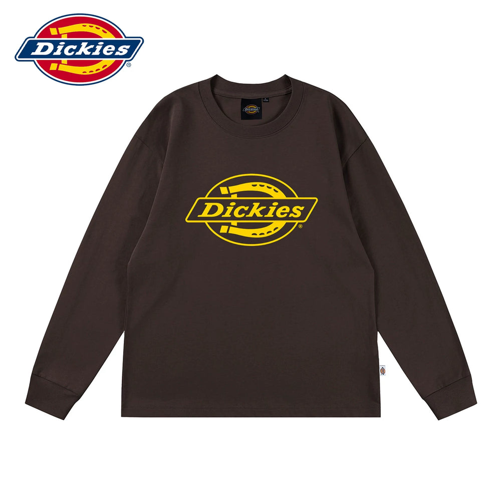 Dickies Cool Spring Autumn New Soft Long Sleeve T-shirt 2026 Men's Classic American Printed Top Y