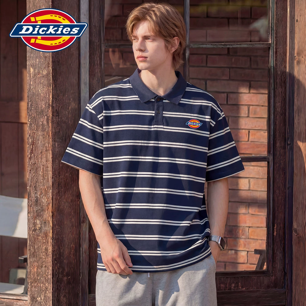 Dickies Emperor Cool Suitable Short Sleeve Polo Shirt Men's Summer Classic Logo Loose Collar Thin T-shirt on Clothes Y
