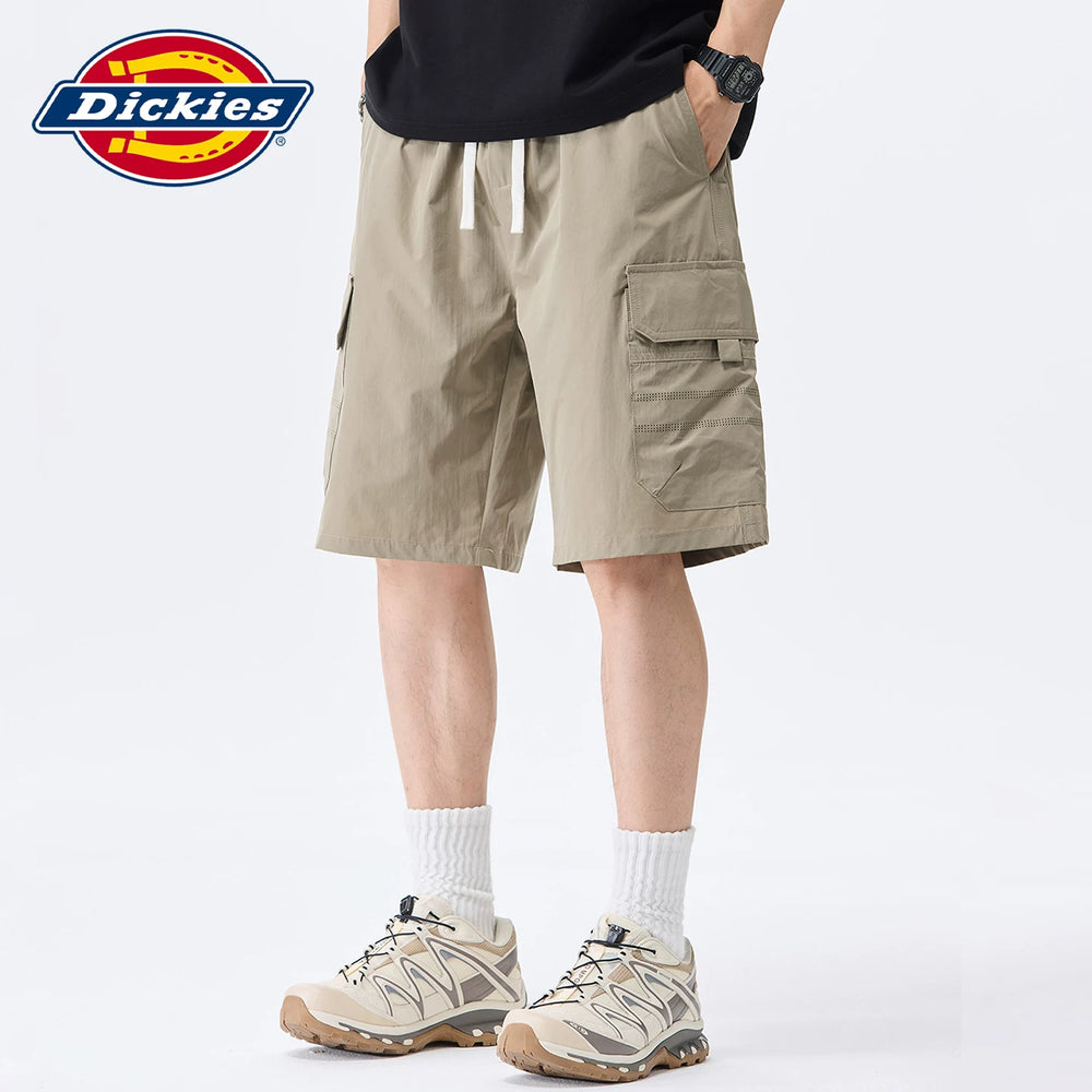 Dickies Cool Multi Pocket workwear casual shorts for men in summer, loose straight leg thin five quarter pants Y