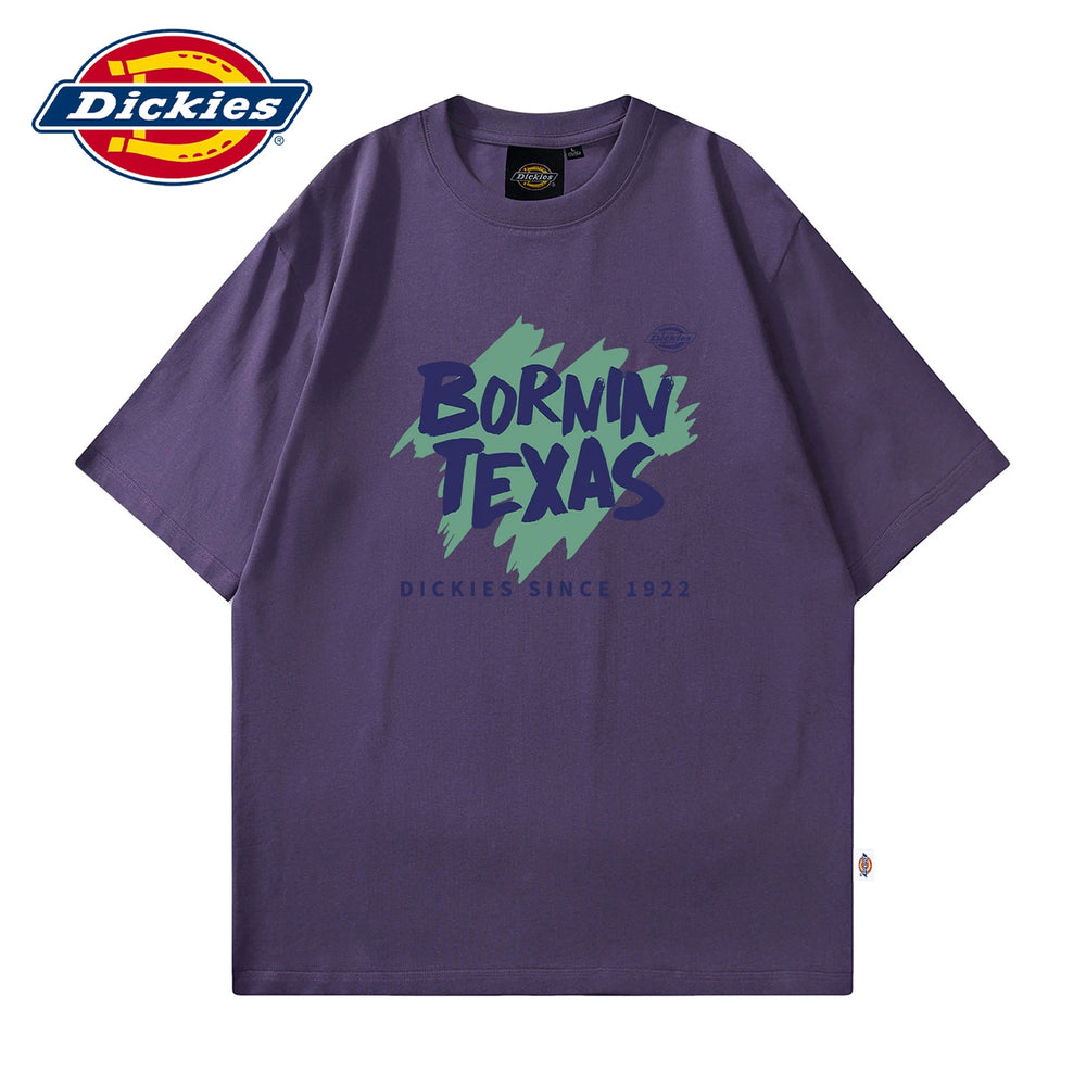 Dickies Cool American New Printed Short Sleeve Summer Men's Soft Thin Half Sleeve T-shirt Loose T-shirt Y