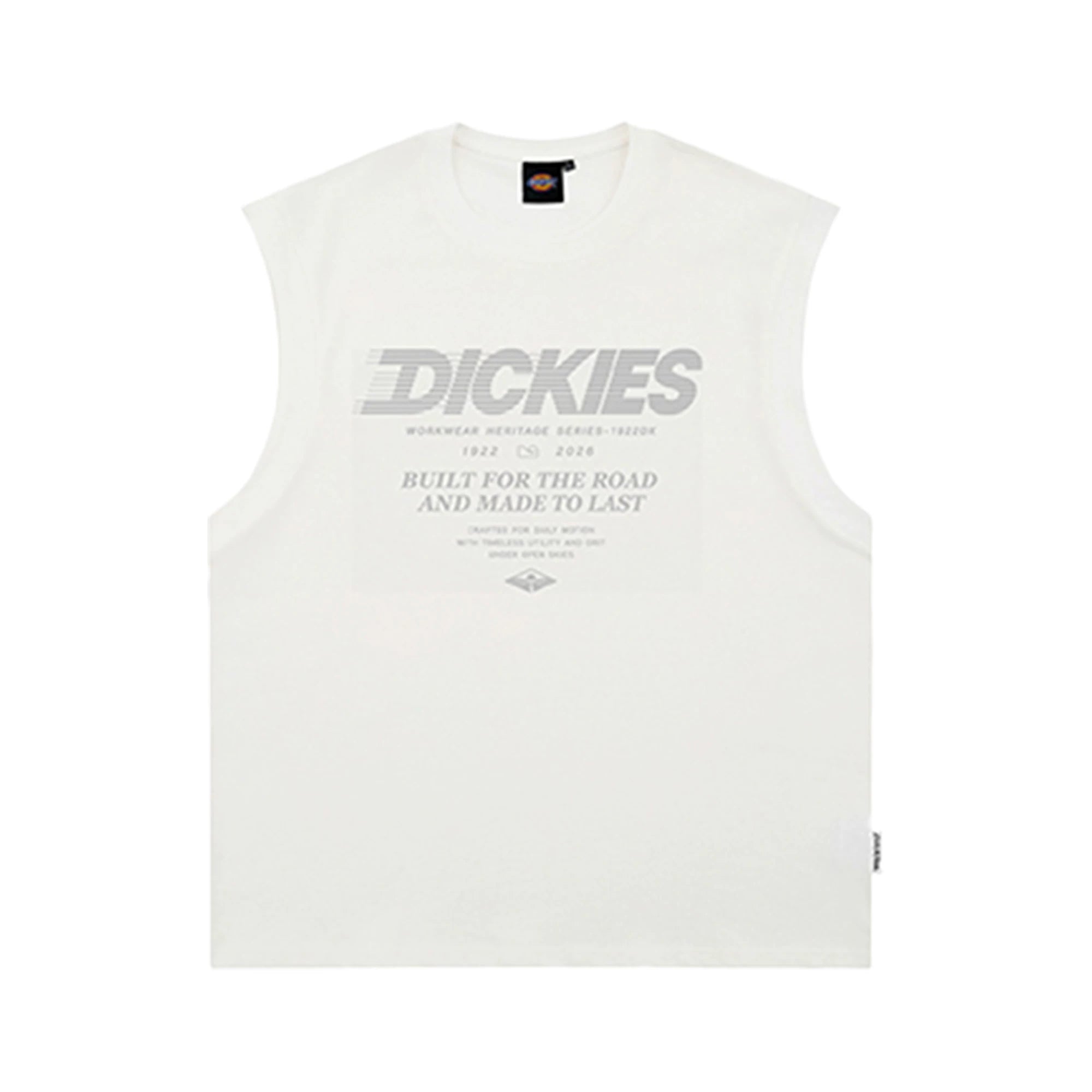 Dickies Cool Suitable Pure Cotton Shoulder Tank Top Men's Summer Printed Loose Casual Top Wear Sleeveless T-shirt M