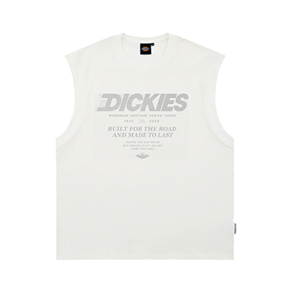 Dickies Cool Suitable Pure Cotton Shoulder Tank Top Men's Summer Printed Loose Casual Top Wear Sleeveless T-shirt M