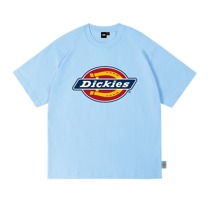 Dickies Classic Tri color Horseshoe Large LOGO Casual Summer Unisex Short sleeved T-shirt YHJ