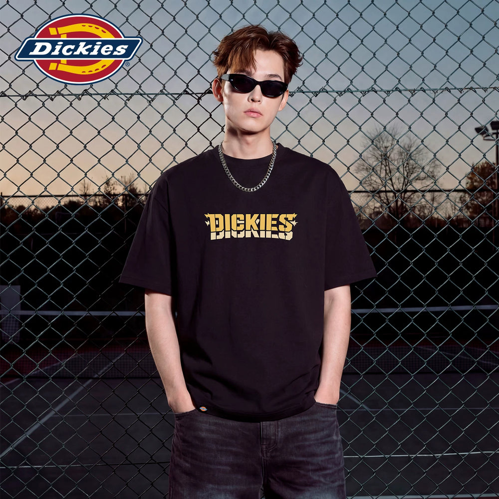 Dickies high-quality pure cotton short sleeved T-shirt for men, 26 new styles for summer, loose and slimming, black plus half sleeve A