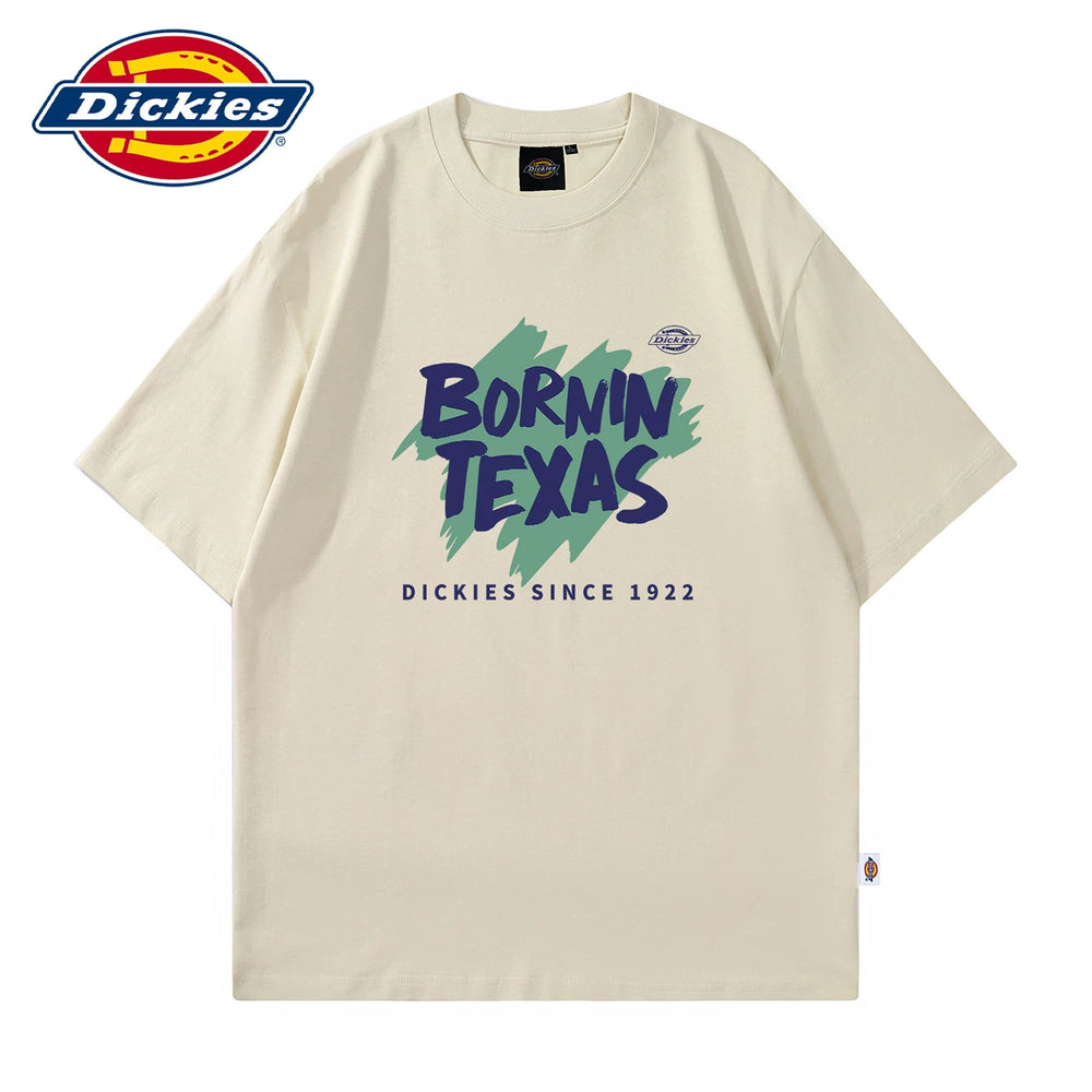 Dickies Cool American New Printed Short Sleeve Summer Men's Soft Thin Half Sleeve T-shirt Loose T-shirt Y