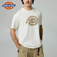 Dickies Cool 26 Spring/Summer Casual Chest Horseshoe Logo Printed Short sleeved T-shirt for Men and Women Couple J
