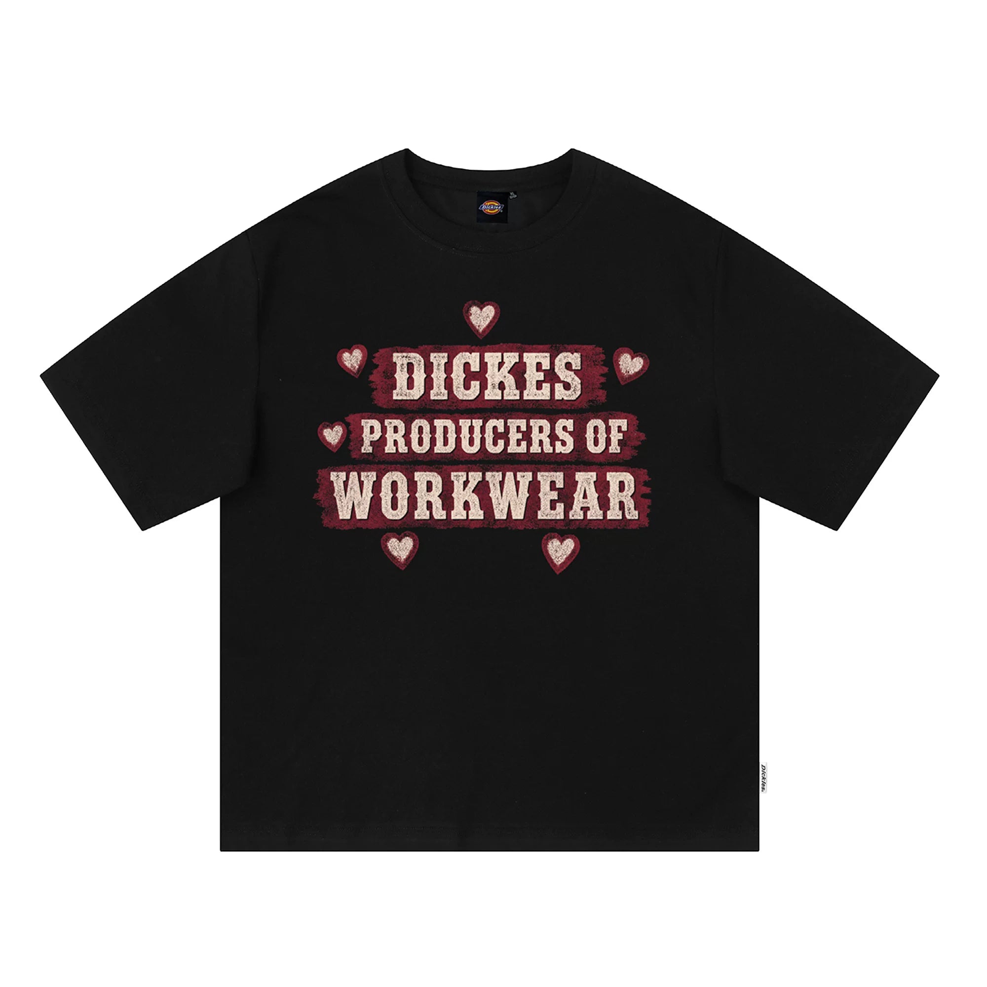 Dickies Cool Trendy Brand Short Sleeve T-shirt for Boys Summer Solona Cool Letter Printed Casual Top M