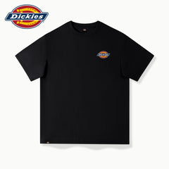 Dickies 2026 summer pure cotton men's short sleeved T-shirt round neck black loose casual half sleeved shirt A