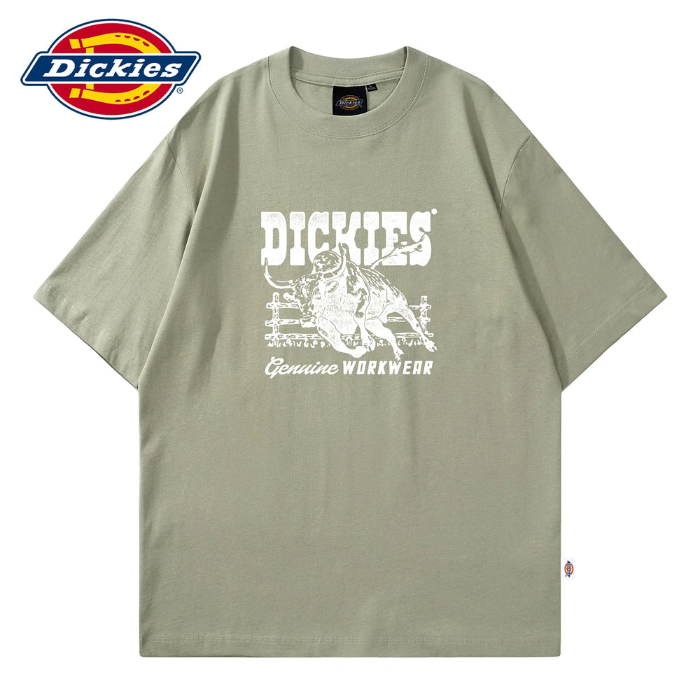 Dickies Cool Summer Soft Round Neck Short Sleeve Men's Thin T-shirt Printed T-shirt Casual Five Step Sleeve Y