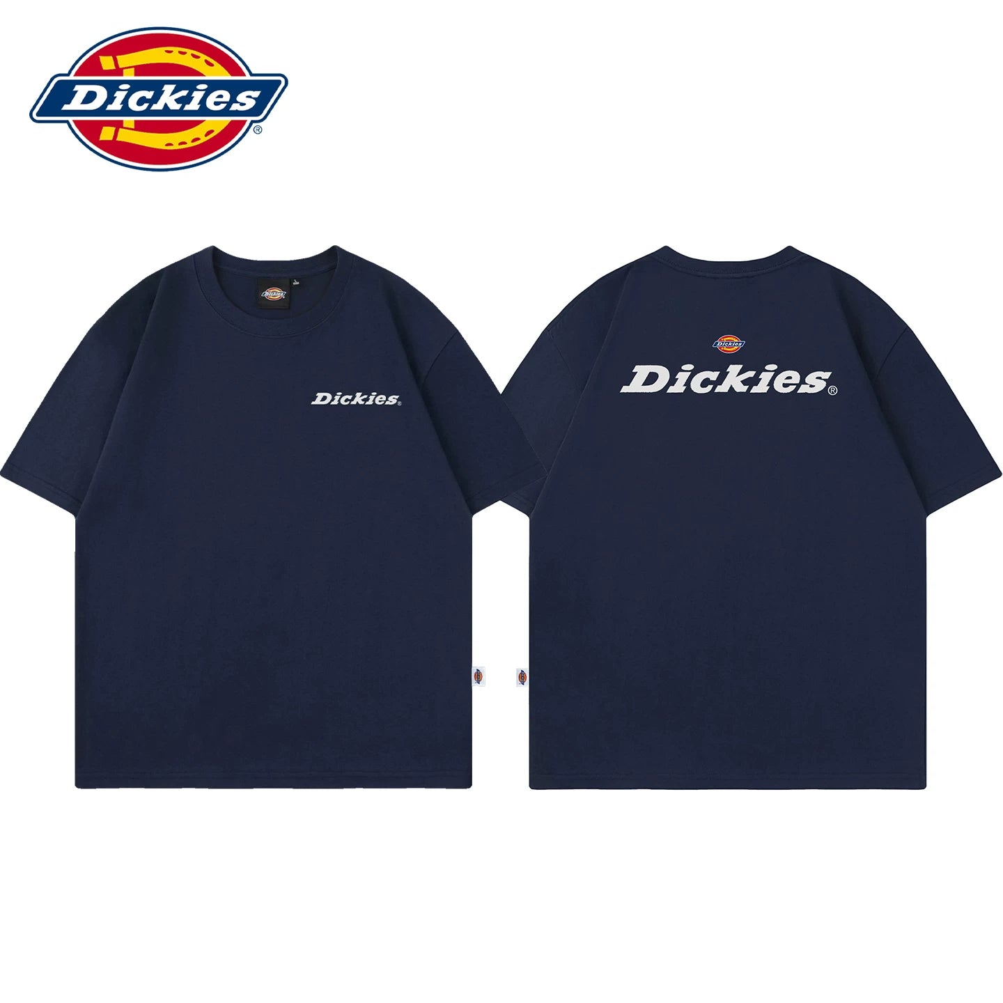 Dickies Cool Summer Letter Printed Design Short Sleeve T-shirt Men's New Round Neck Thin Top Y
