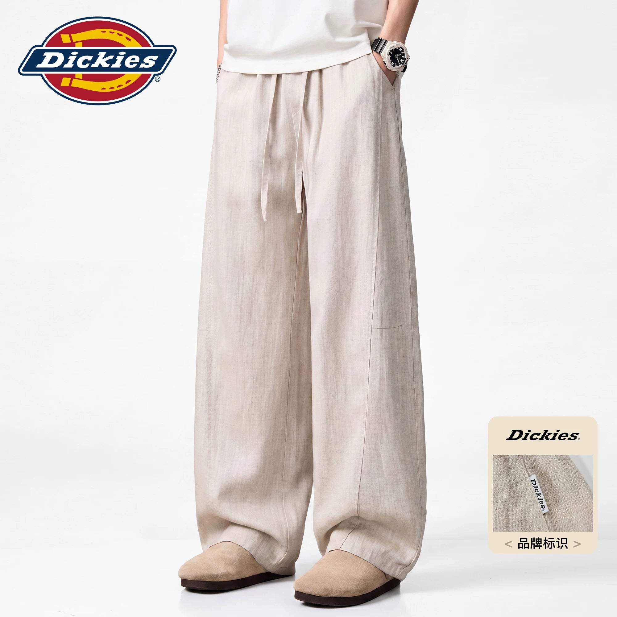 Diesel Linen Dickies Emperor Cool Bending Knife Casual Pants Men's Summer Thin Loose Wide Leg Pants M