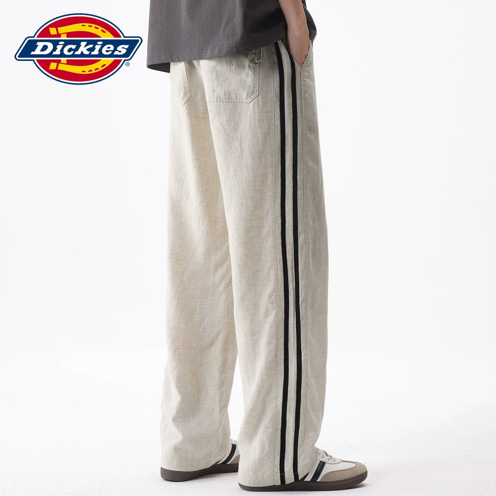 Diesel Dickies thin striped casual pants for men's summer straight linen long pants Y