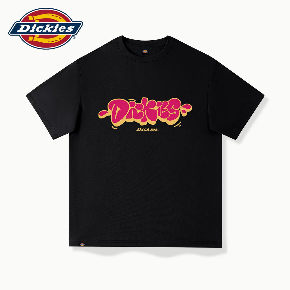 Dickies short sleeved t-shirt men's 2026 summer new loose 220G heavyweight pure cotton half sleeved couple's summer outfit A