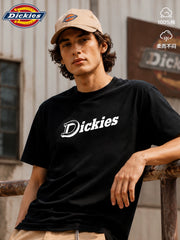 Dickies official short sleeved T-shirt for couples in summer, new American fashion brand pure cotton loose half sleeved top