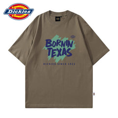 Dickies Cool American New Printed Short Sleeve Summer Men's Soft Thin Half Sleeve T-shirt Loose T-shirt Y