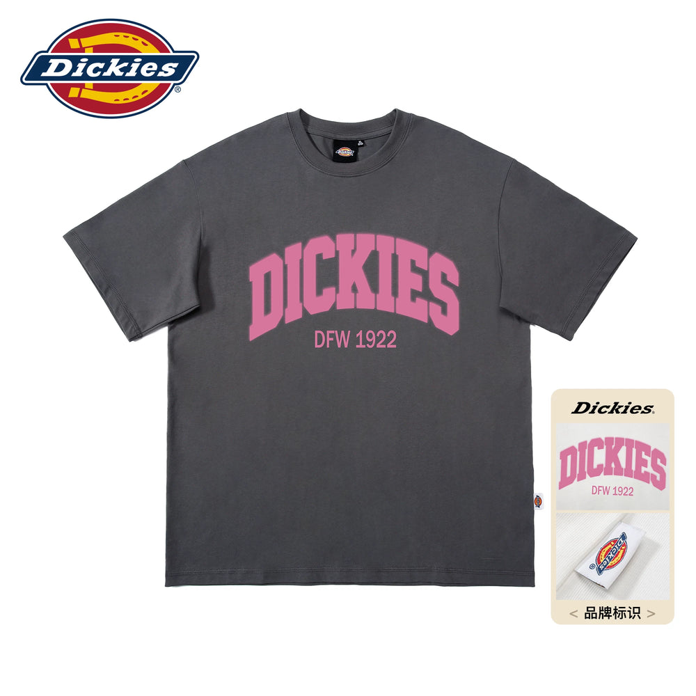 Dickies Cool American Trendy Brand Casual Short sleeved T-shirt for Men's Summer Round Neck Hooded Loose Half Sleeve Top M