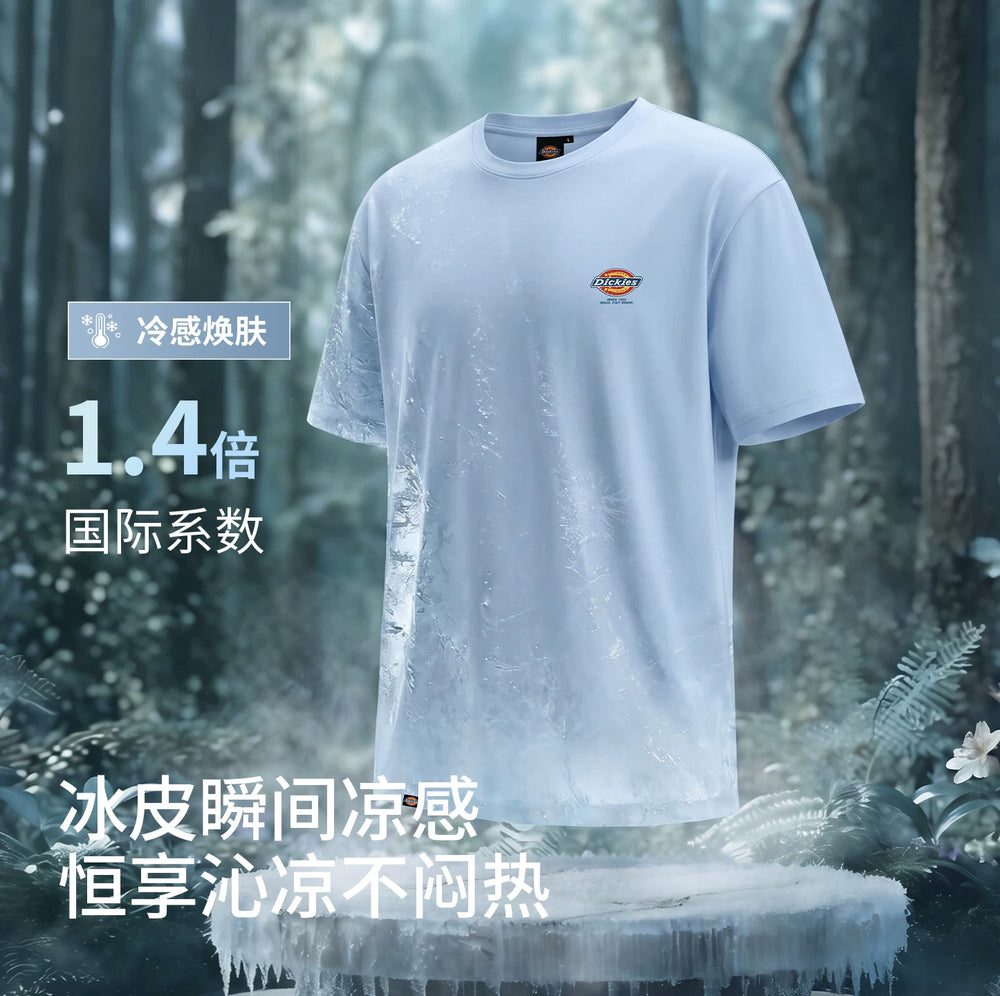 Dickies Men's Short sleeved T-shirt Lightweight 2026 New Sport Quick drying Sweat absorbing Breathable Cool Feeling Ice Silk Half Sleeve A