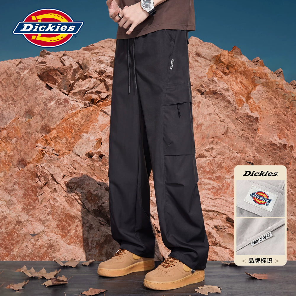 Dickies Cool Bending Knife Casual Pants for Boys, American High Street Wide Leg workwear Pants, Loose Straight Pants, M
