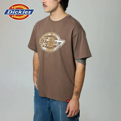 Dickies Cool 26 Spring/Summer Casual Chest Horseshoe Logo Printed Short sleeved T-shirt for Men and Women Couple J