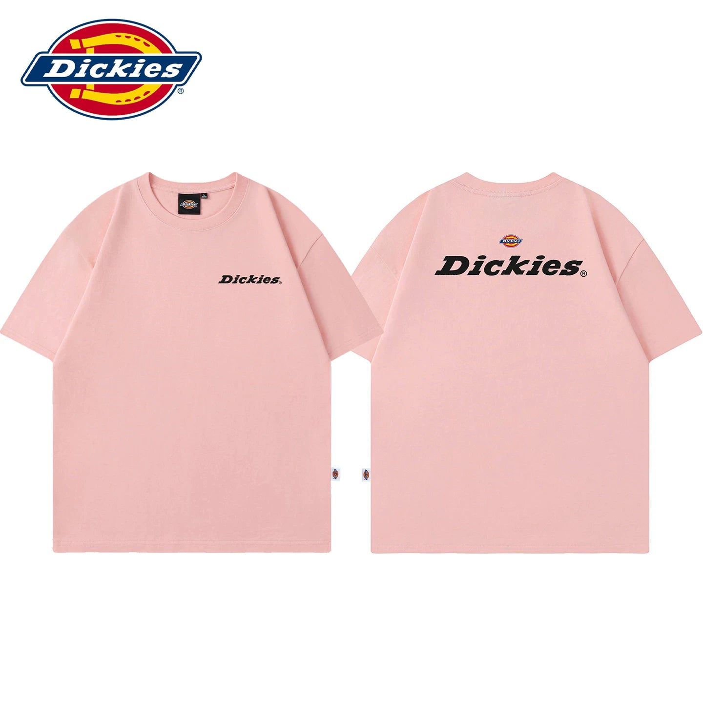 Dickies Cool Summer Letter Printed Design Short Sleeve T-shirt Men's New Round Neck Thin Top Y