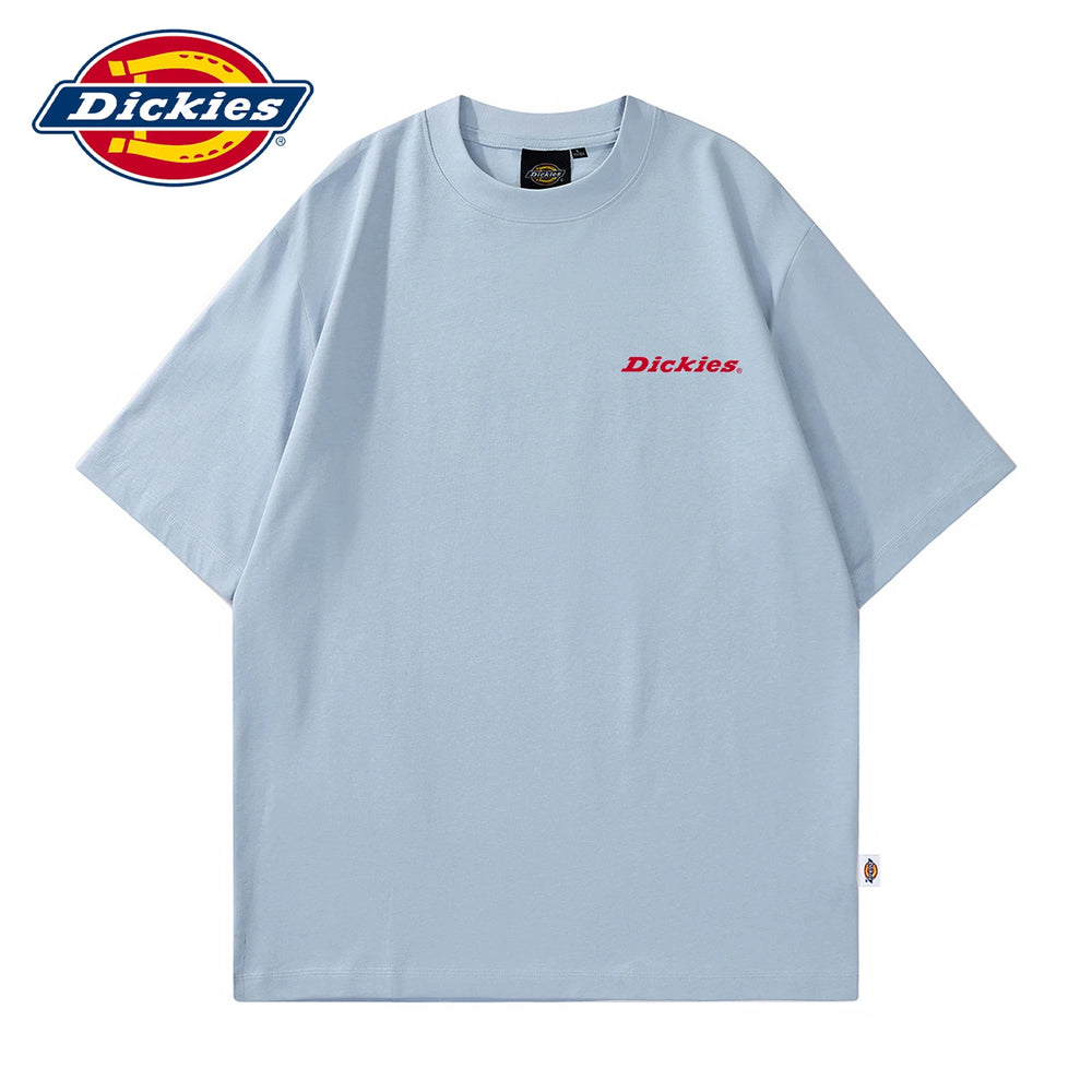 Dickies Classic American Letter Printed Short sleeved T-shirt for Men in Summer, Thin and Breathable Upper Clothing Y