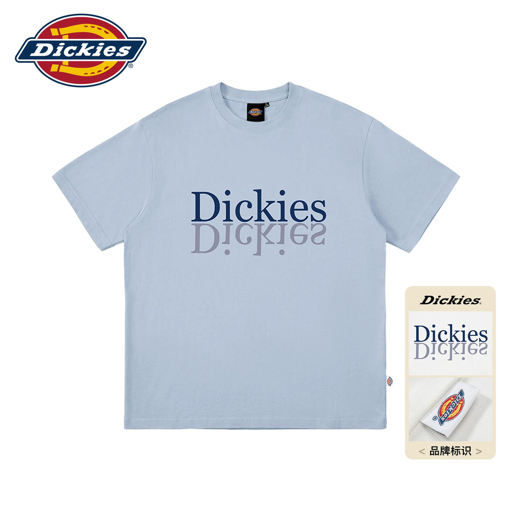 Dickies Emperor Cool Suitable Double layered Color Overlapping Short sleeved T-shirt Men's Summer Cotton Loose Round Neck Half Sleeve Top M