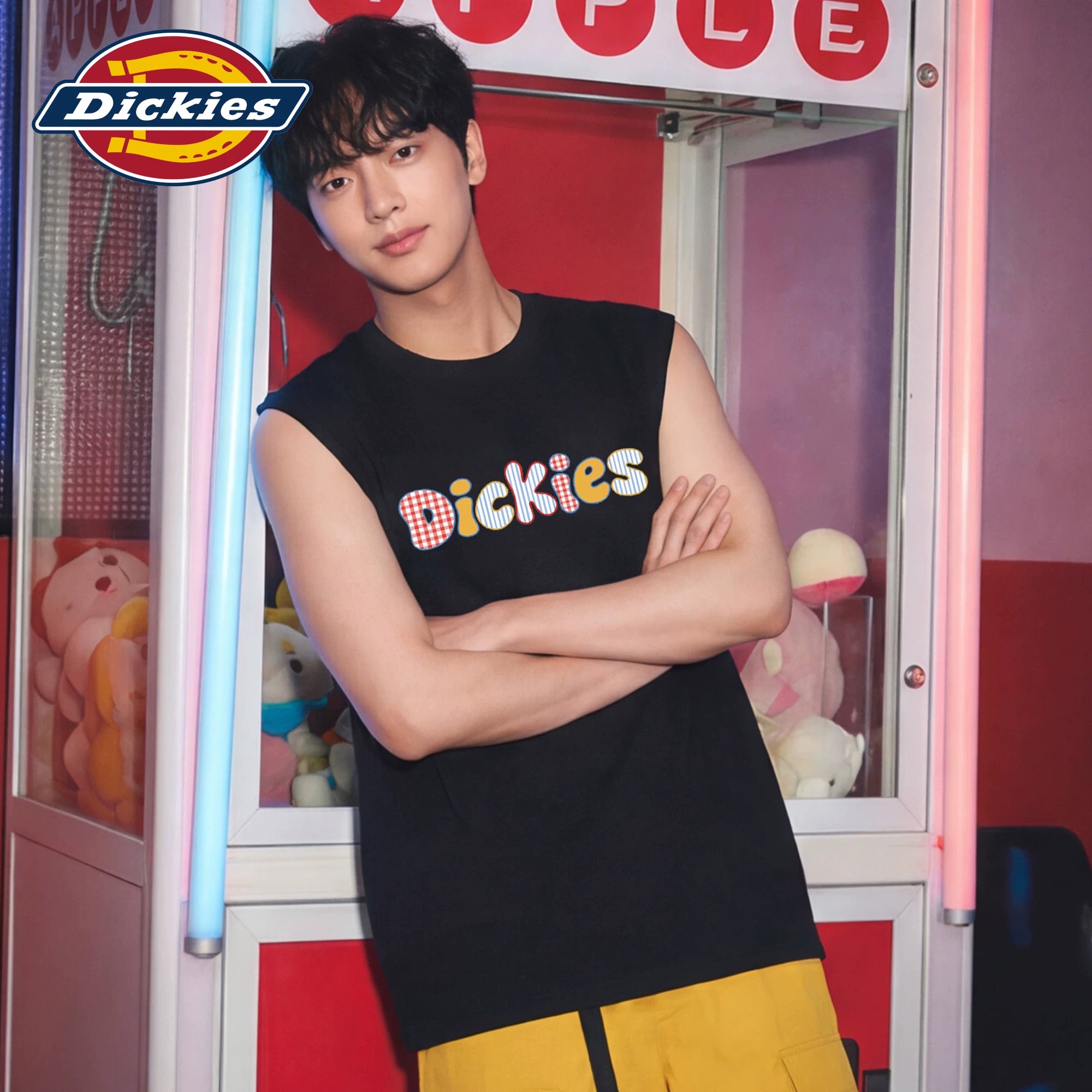 Dickies Emperor Cool Dopamine Printed Tank Top Men's Summer Thin Wear Off Shoulder Sleeveless T-shirt M