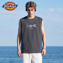 Dickies Emperor Cool Suitable Casual Shoulder Vest Men's Summer Pure Cotton Sleeveless T-shirt Sports Fitness Round Neck Top M