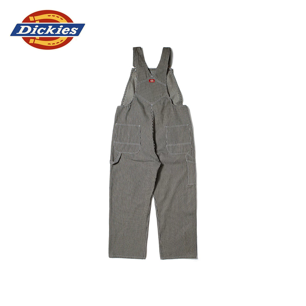 Dickies Emperor Cool Spring and Autumn Classic Striped Strap Pants with Multiple Pockets and One Piece Work Pants for Couples J