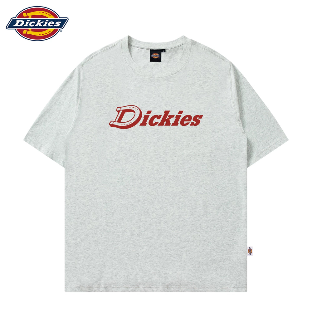Dickies official short sleeved T-shirt for couples in summer, new American fashion brand pure cotton loose half sleeved top