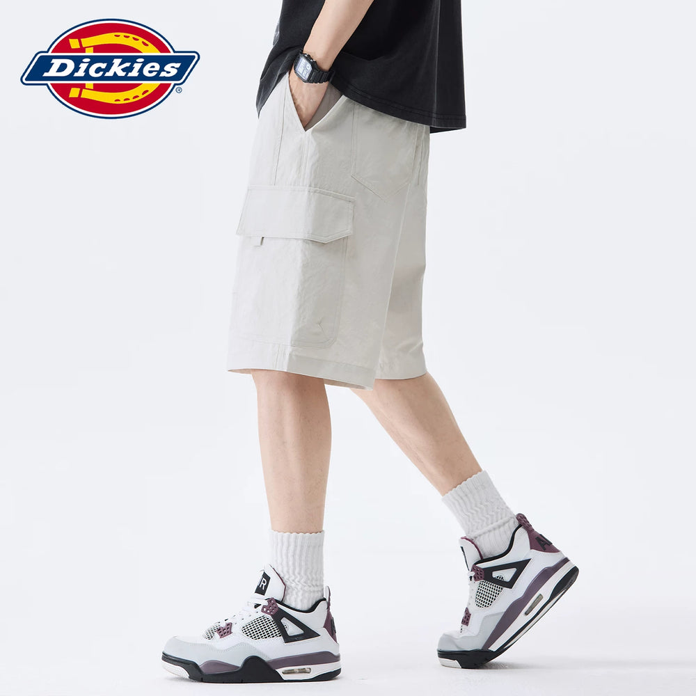 Dickies Emperor Cool Suitable American Summer Casual Multi Pocket Men's Drawstring Thin Loose Straight Leg Shorts Y