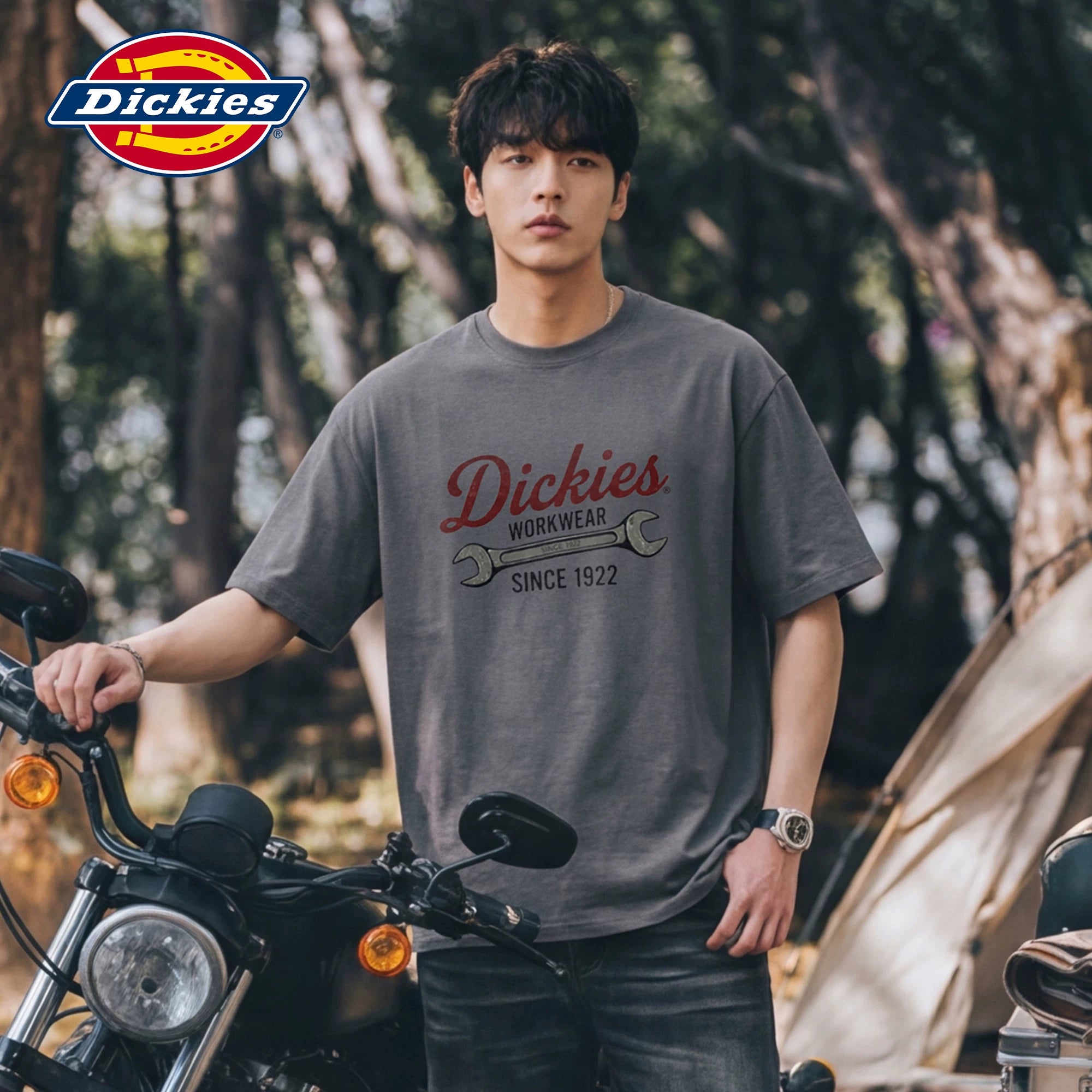 Dickies Emperor Cool Suitable Short sleeved Men's New American Pure Cotton Breathable Advanced Comfortable Hanging Loose Versatile T-shirt M