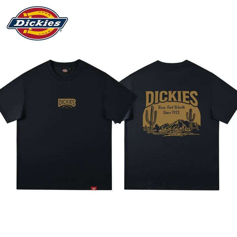 Dickies Emperor Cool Suitable Loose Back Letter Printed Casual Short sleeved T-shirt for Men and Women Couple American Style YHJ
