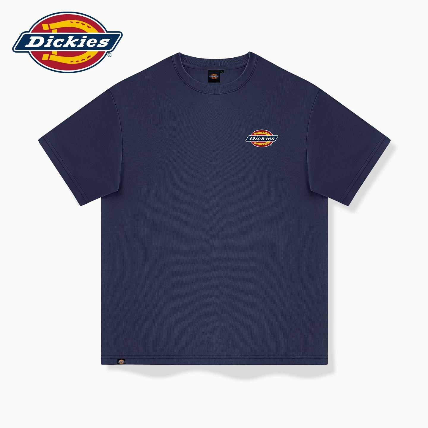 Dickies 2026 summer pure cotton men's short sleeved T-shirt round neck black loose casual half sleeved shirt A