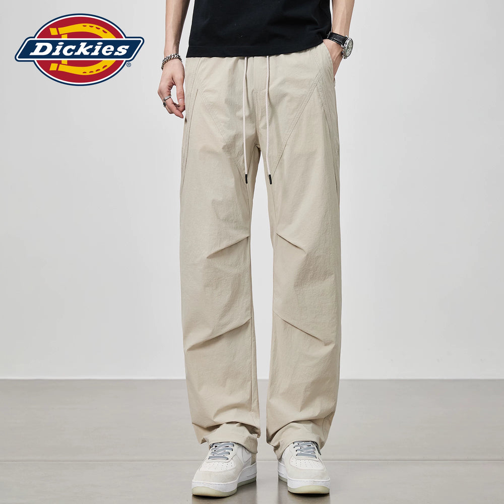 Dickies Emperor Cool Bending Knife Wrinkle Casual Pants for Men in Summer, Thin, Trendy, Loose, Straight, Wide Leg, Long Pants M