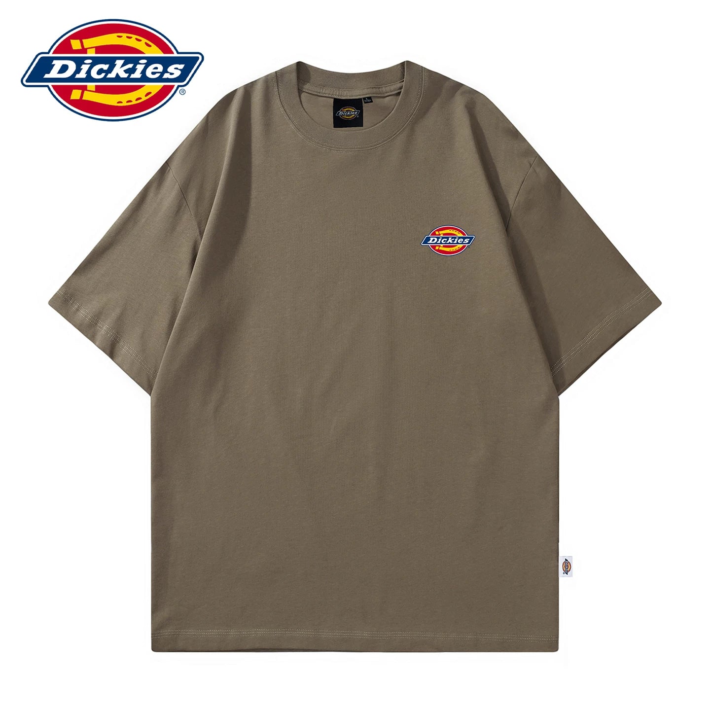 Dickies Cool Summer Thin Classic Small Label Printed Short Sleeve T-shirt for Men's Casual Soft Half Sleeve Shirt Y
