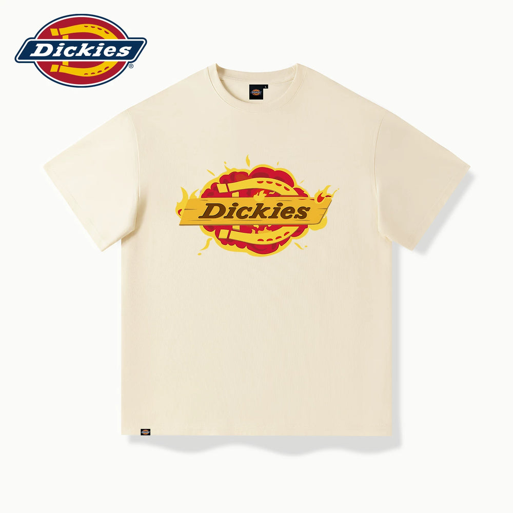 Dickies Men's Short sleeved T-shirt Summer 2026 New Loose Large High quality American Street T-shirt A