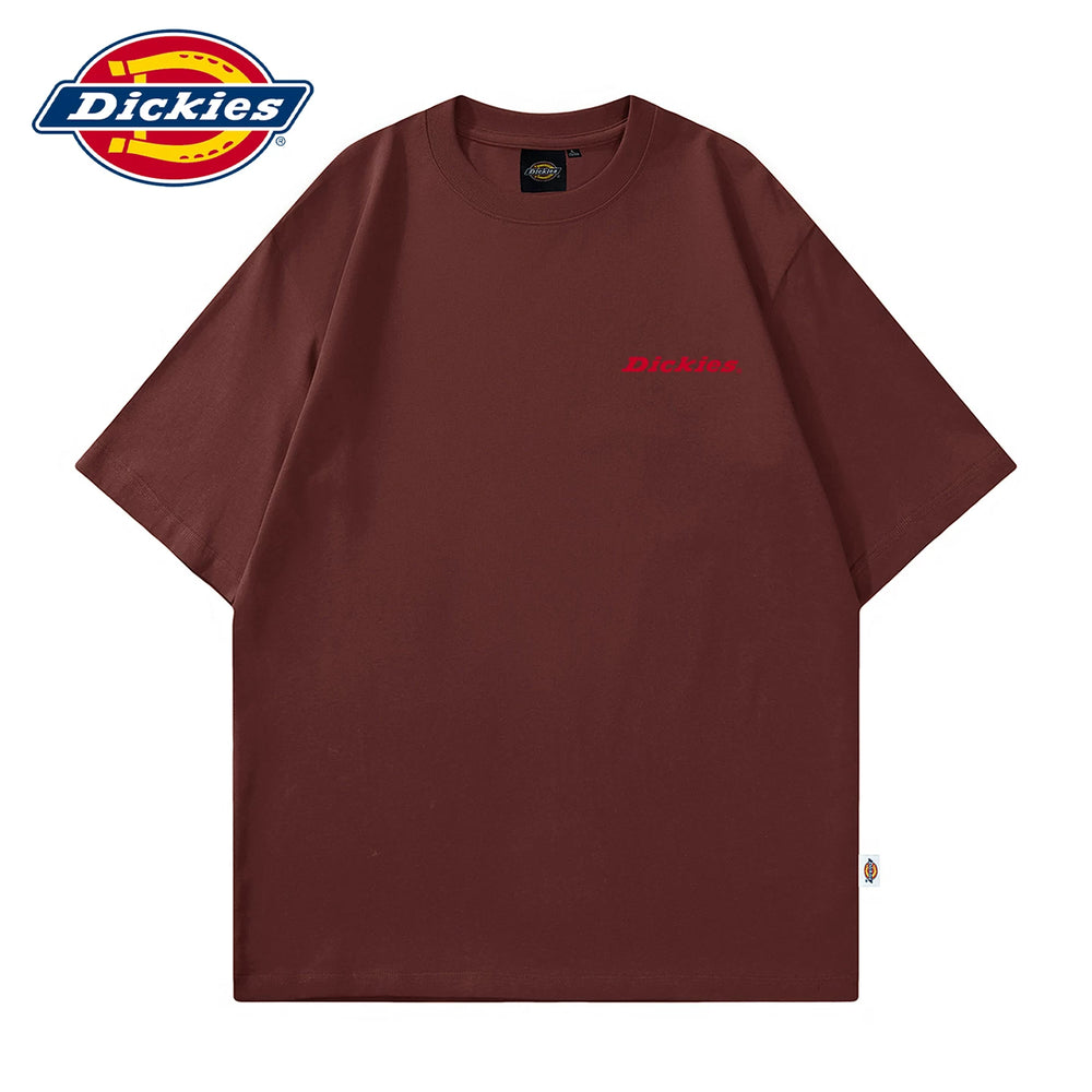 Dickies Classic American Letter Printed Short sleeved T-shirt for Men in Summer, Thin and Breathable Upper Clothing Y