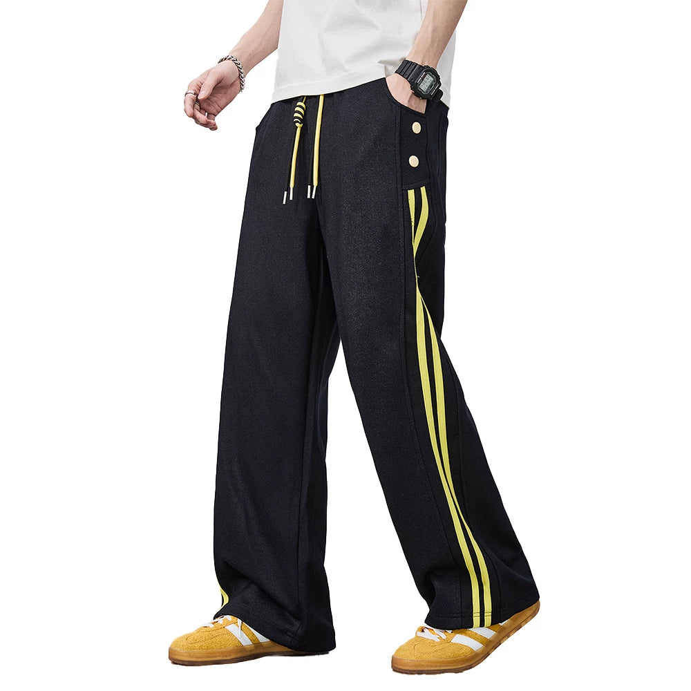 Dickies Emperor Cool Suitable Side Striped Bent Knife Casual Pants Men's Summer Splicing Color Contrasting Loose Straight Leg Wide Leg Pants M