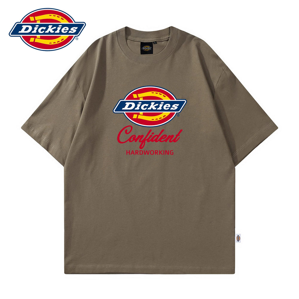 Dickies Cool Summer Thin Short Sleeve T-shirt Couple's Letter Printed Half Sleeve Loose Round Neck Top Y