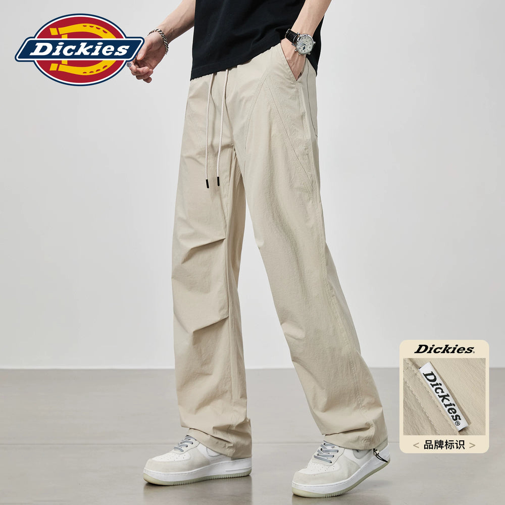 Dickies Emperor Cool Bending Knife Wrinkle Casual Pants for Men in Summer, Thin, Trendy, Loose, Straight, Wide Leg, Long Pants M