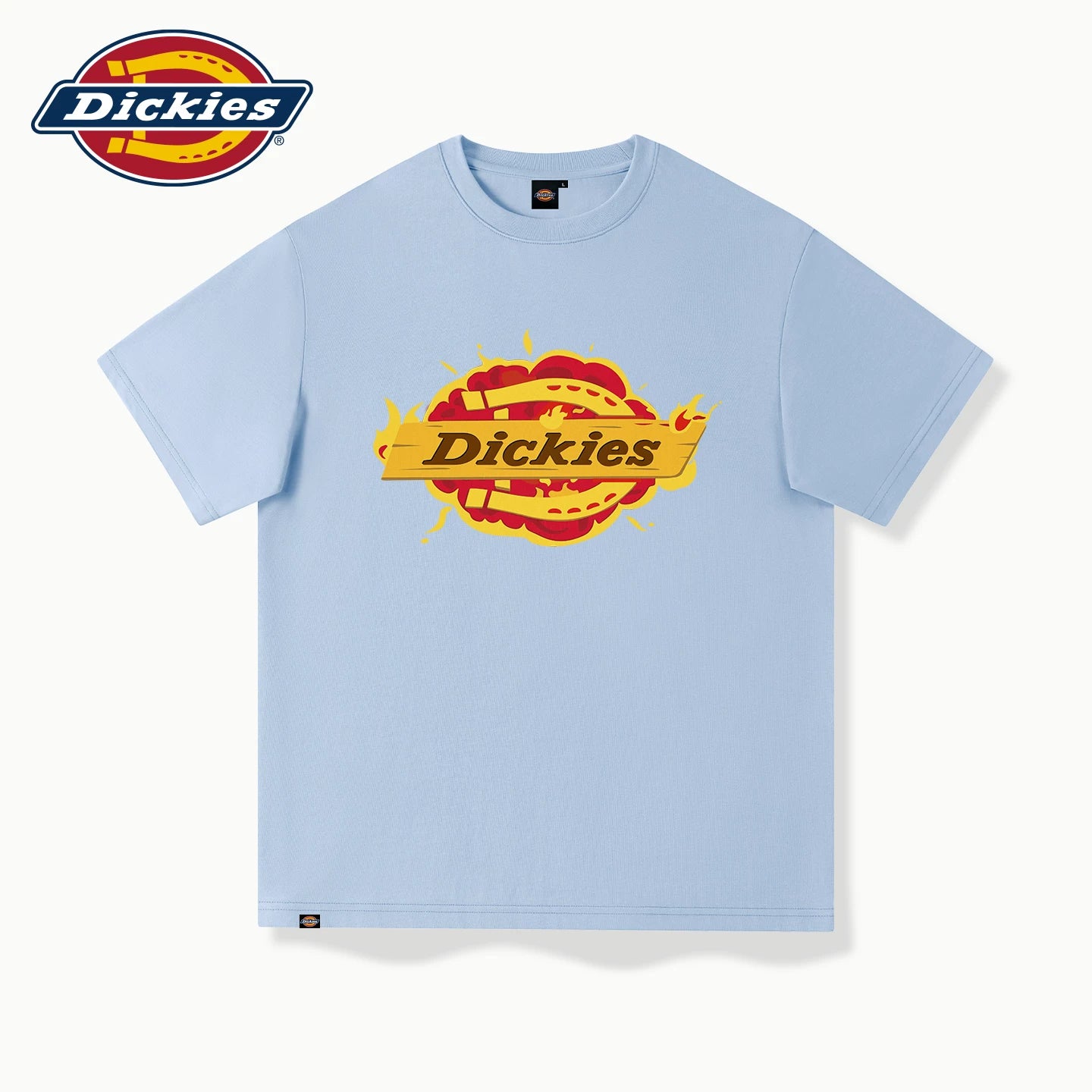 Dickies high-quality pure cotton short sleeved T-shirt for men, 26 new styles for summer, loose and slimming, black plus half sleeve A