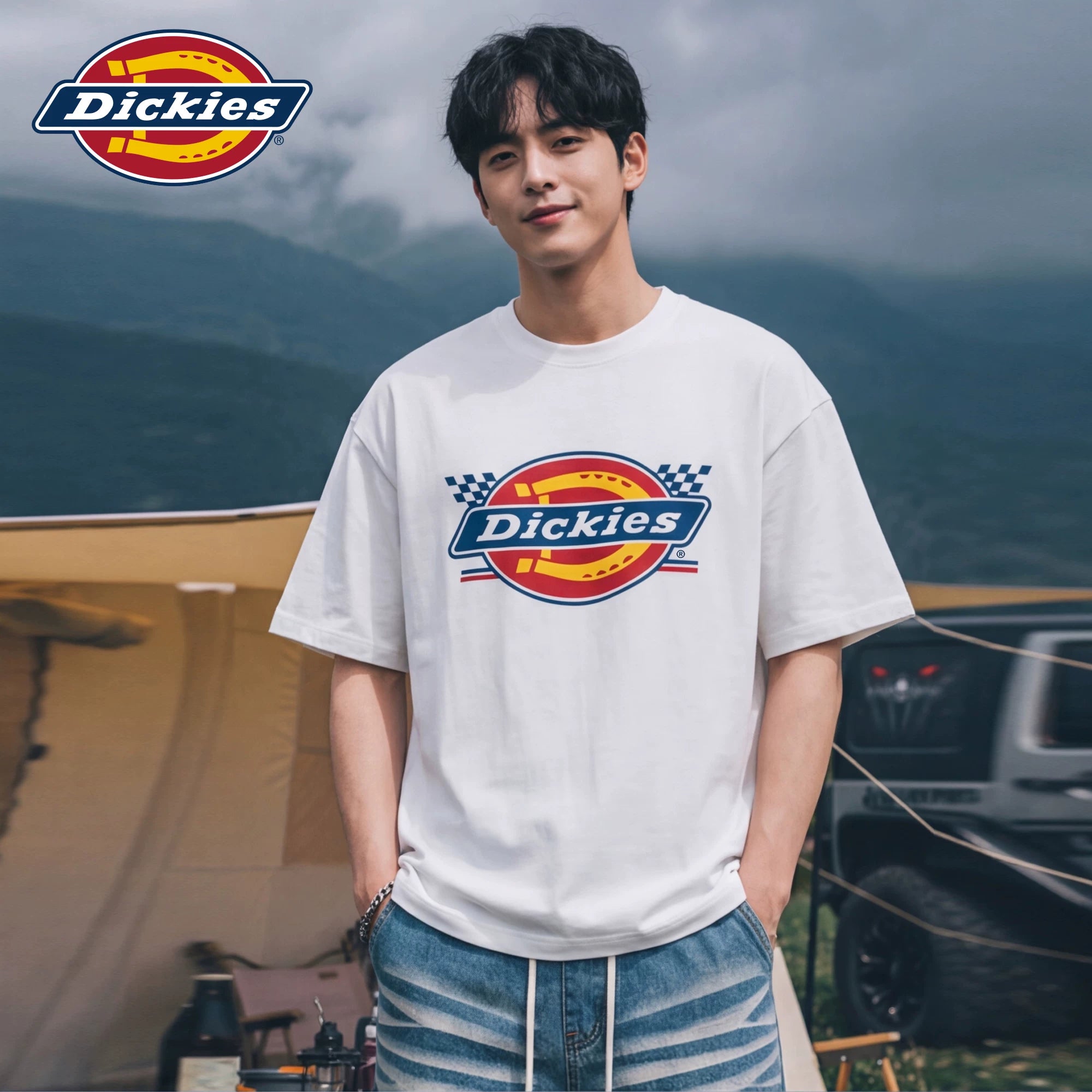 Dickies Emperor Cool Suitable Short sleeved T-shirt Men's Summer American Trendy Brand Versatile Simple LOGO Printed Loose Top M