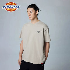 Dickies Summer Classic Small Logo Embroidered Badge Short Sleeve T-shirt for Men and Women Couple Half Sleeve J