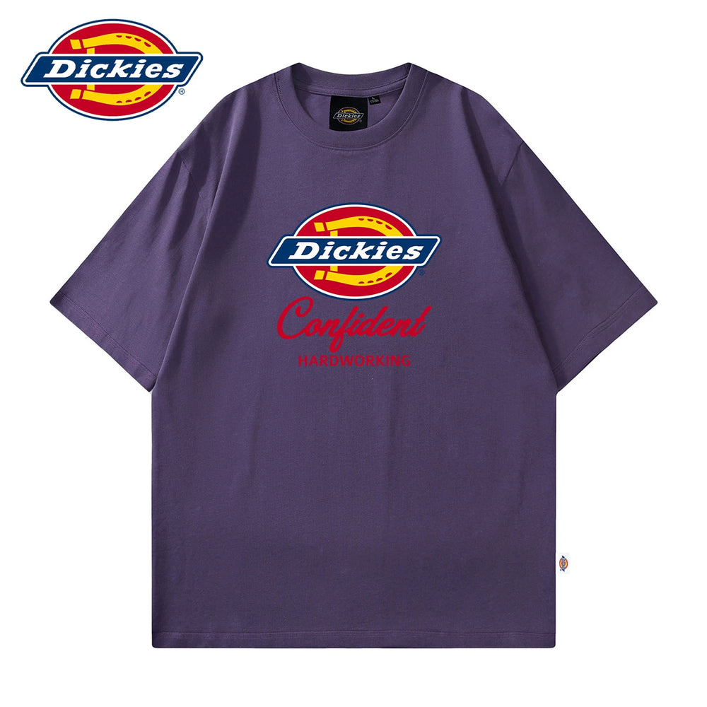 Dickies Cool Summer Thin Short Sleeve T-shirt Couple's Letter Printed Half Sleeve Loose Round Neck Top Y