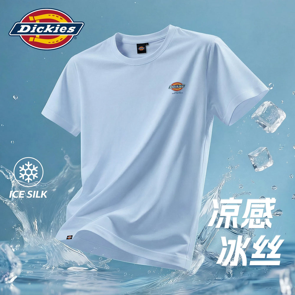 Dickies Men's Short sleeved T-shirt Lightweight 2026 New Sport Quick drying Sweat absorbing Breathable Cool Feeling Ice Silk Half Sleeve A