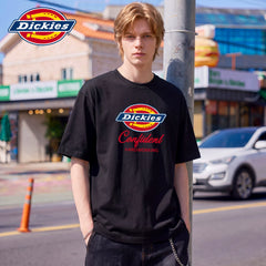 Dickies Cool Summer Thin Short Sleeve T-shirt Couple's Letter Printed Half Sleeve Loose Round Neck Top Y